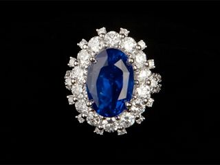 Sapphire and Diamond Ring